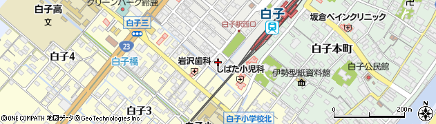 三重県鈴鹿市白子駅前43周辺の地図