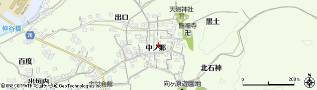 京都府城陽市中中ノ郷周辺の地図