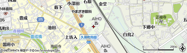 愛知県豊川市久保町向田8周辺の地図