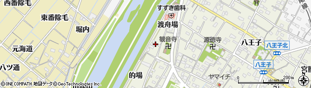 愛知県西尾市吉良町上横須賀（馬頭）周辺の地図