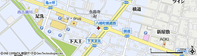 愛知県豊川市八幡町下天王11周辺の地図