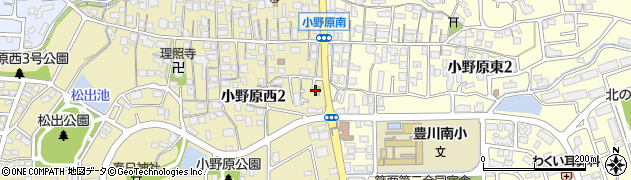 来来亭 小野原店周辺の地図