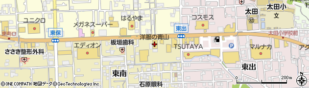 洋服の青山姫路太子店周辺の地図