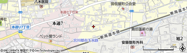静岡県島田市御仮屋町7627周辺の地図