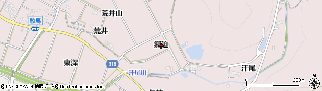 愛知県西尾市吉良町駮馬（郷迫）周辺の地図