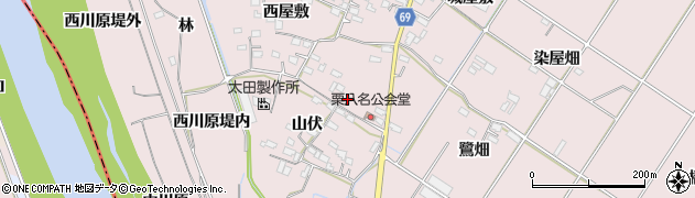 愛知県豊橋市賀茂町（大蚊屋敷）周辺の地図