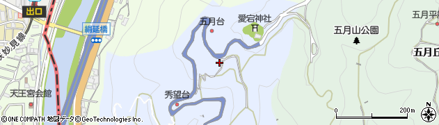 五月山緑地トイレ２周辺の地図
