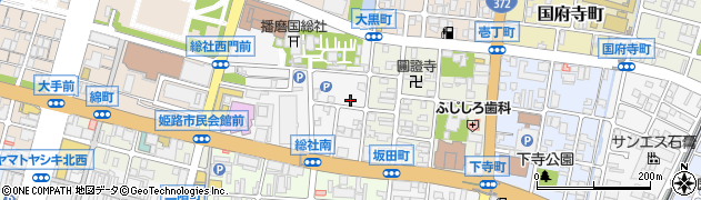 兵庫県姫路市総社本町148周辺の地図