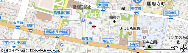 兵庫県姫路市総社本町151周辺の地図