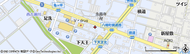 愛知県豊川市八幡町下天王9周辺の地図