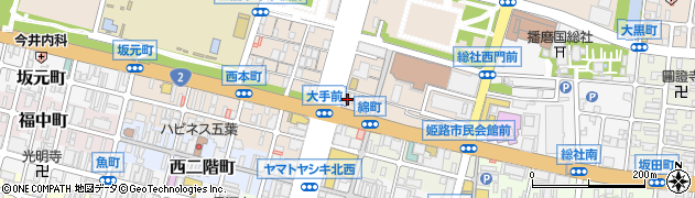 兵庫県姫路市本町14周辺の地図