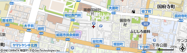兵庫県姫路市総社本町106周辺の地図