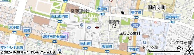 兵庫県姫路市総社本町164周辺の地図