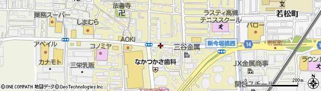 大阪府高槻市西冠周辺の地図