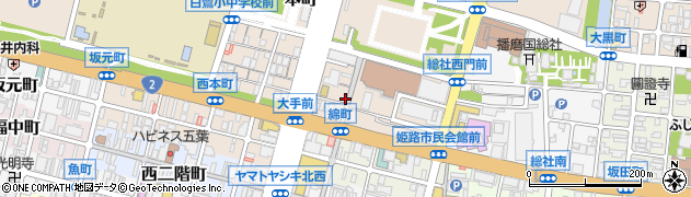 兵庫県姫路市本町5周辺の地図