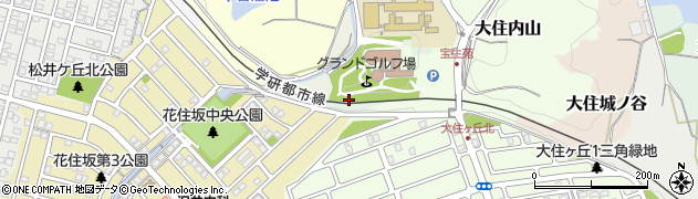 京都府京田辺市大住木下シ周辺の地図