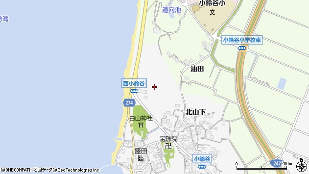 〒479-0807 愛知県常滑市小鈴谷の地図