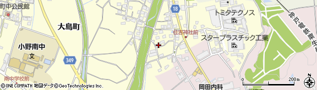 兵庫県小野市大島町1313周辺の地図