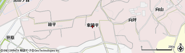 愛知県豊橋市石巻西川町（東鐘平）周辺の地図