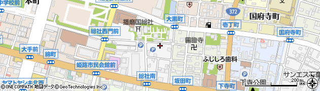 兵庫県姫路市総社本町161周辺の地図