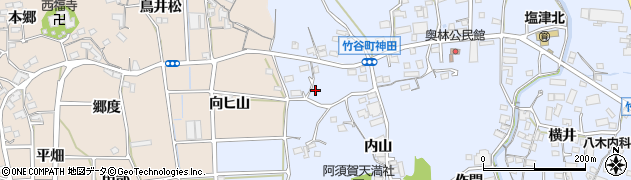 愛知県蒲郡市竹谷町神田6周辺の地図