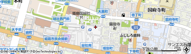 兵庫県姫路市総社本町163周辺の地図