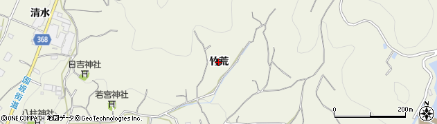 愛知県蒲郡市豊岡町（竹荒）周辺の地図