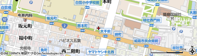 兵庫県姫路市本町16周辺の地図
