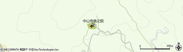兵庫県宝塚市中山寺周辺の地図