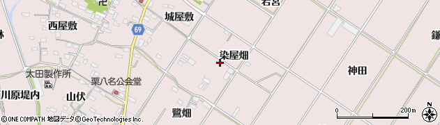 愛知県豊橋市賀茂町染屋畑周辺の地図