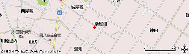 愛知県豊橋市賀茂町（染屋畑）周辺の地図