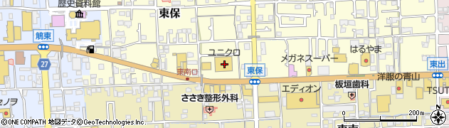 ユニクロ太子店周辺の地図