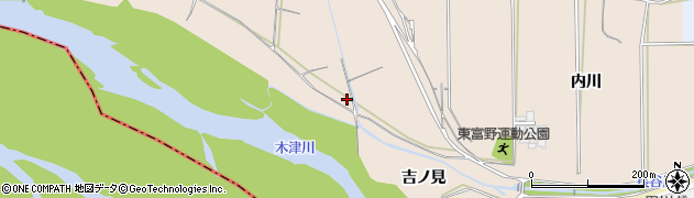 京都府城陽市富野（吉ノ見）周辺の地図