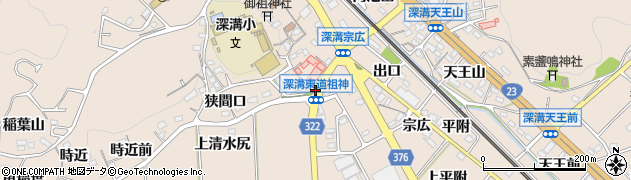 愛知県額田郡幸田町深溝大塚周辺の地図