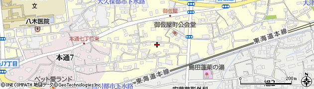 静岡県島田市御仮屋町7540周辺の地図