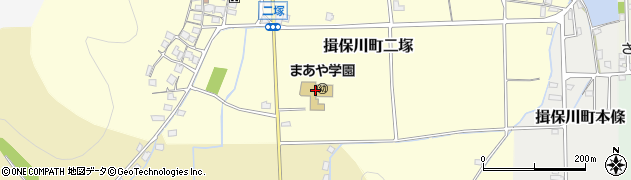 兵庫県たつの市揖保川町二塚385周辺の地図