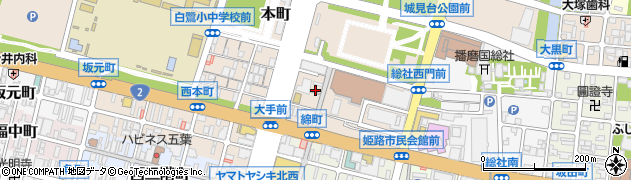 兵庫県姫路市本町3周辺の地図