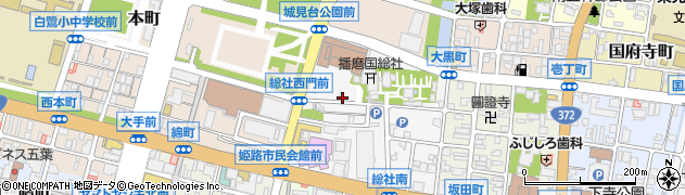 兵庫県姫路市総社本町192周辺の地図