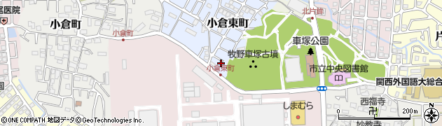 大阪府枚方市小倉東町38周辺の地図