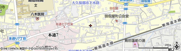 静岡県島田市御仮屋町7600周辺の地図