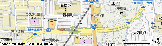 大阪府高槻市若松町11周辺の地図