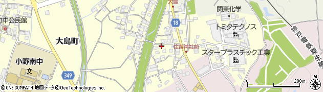 兵庫県小野市大島町1320周辺の地図