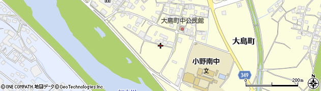 兵庫県小野市大島町626周辺の地図