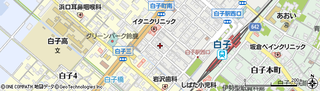三重県鈴鹿市白子駅前40周辺の地図