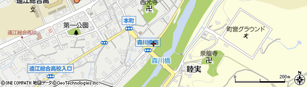森川橋周辺の地図