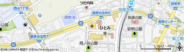 ダイソーホームセンターコーナン藤原台店周辺の地図