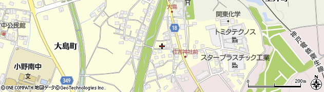 兵庫県小野市大島町1319周辺の地図
