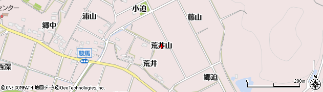 愛知県西尾市吉良町駮馬（荒井山）周辺の地図