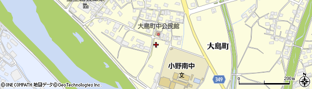 兵庫県小野市大島町617周辺の地図