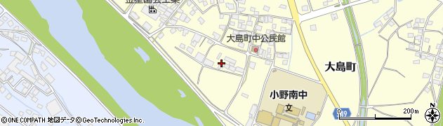 兵庫県小野市大島町632周辺の地図